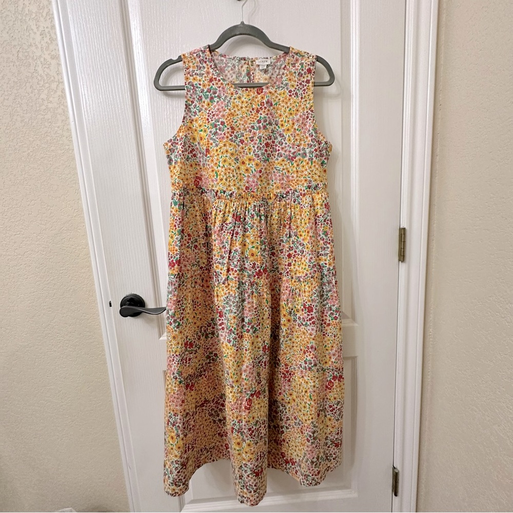 Jcrew Tiered Midi Dress